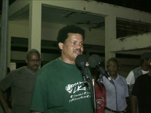 Elie Domota Meeting LKP 10.12.10 Pointe Noire