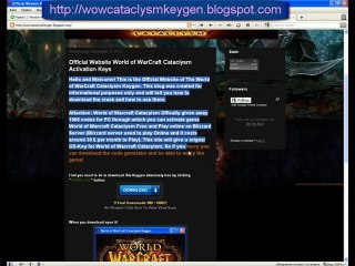 Download World of WarCraft Cataclysm key FOR FREE