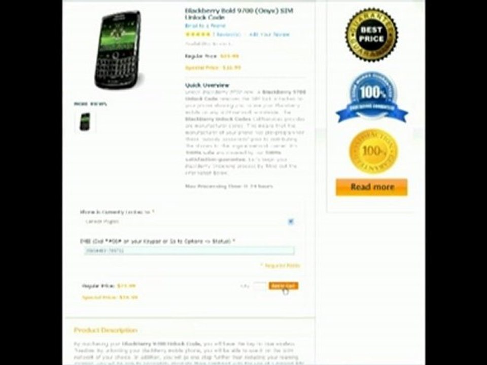 How to Unlock a BlackBerry Curve 9300 3G ATT T-mobile Rogers