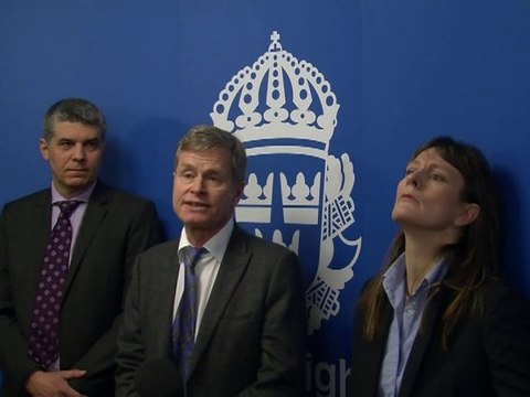 British police search home of alleged Swedish suicide bomber