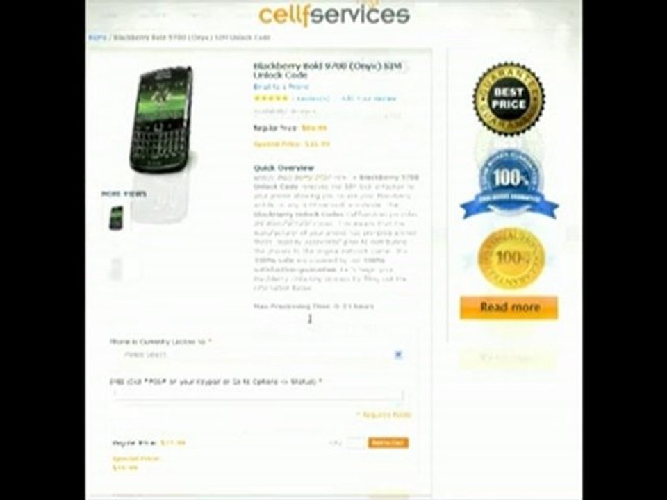 How to Unlock a BlackBerry Pearl 3G 9100 (Telus and others)