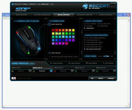 Atomes Crochus - Interface souris ROCCAT Kone+