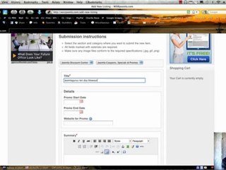 Add a Joomla Discount Coupon to our Discount Center