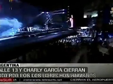 García y Calle 13 cierran festival por derechos humanos