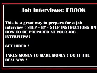 EBOOK : HELP ON JOB INTERVIEWS