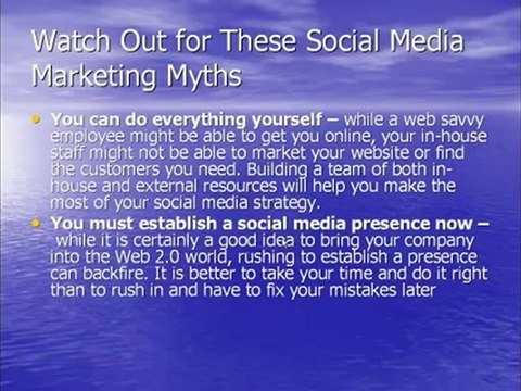 social media marketing myth