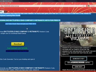 FREE DOWNLOAD BFBC2 PC SERIAL KEYS GENERATOR 100% GUARANTEE
