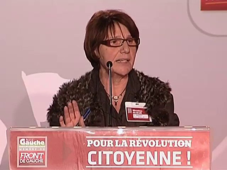 Congrès du Parti de Gauche discours de Maryse Berger