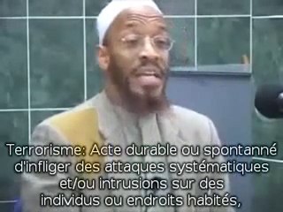 Khalid Yassin - Définition du mot Terrorisme 1
