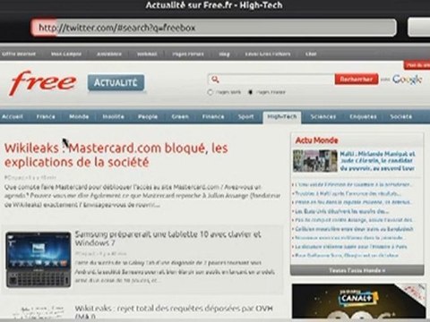 Freebox Révolution : surfez sur le web