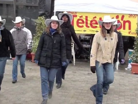 Démo country au Téléthon 2010 à Thiais