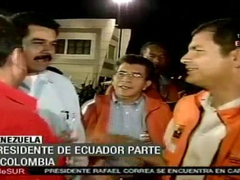 Rafael Correa visita Colombia por primera vez desde el restablecimiento de relaciones
