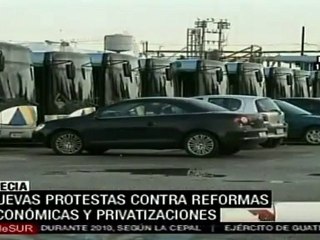 Nuevas protestas en Grecia contra la reforma laboral y las privatizaciones
