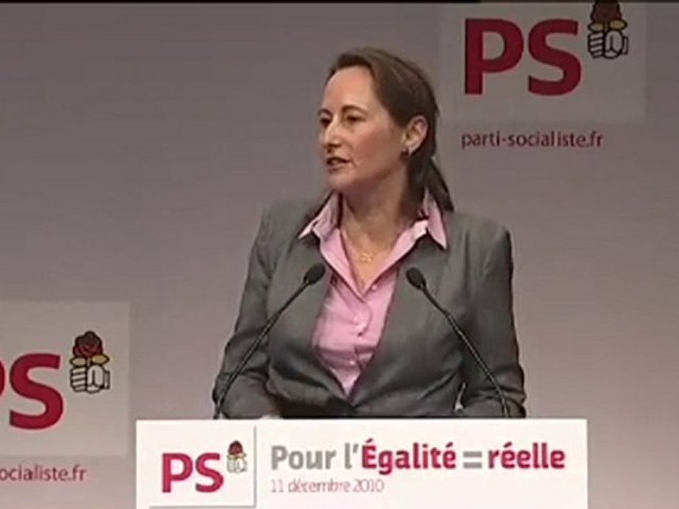 Discours de S. Royal à la conv. Egalité Réelle