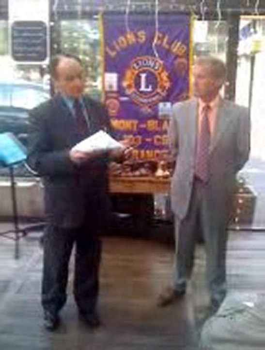 Lions Mont-Blanc : Passation de devoir 23 Juin 2010 vidéo 1