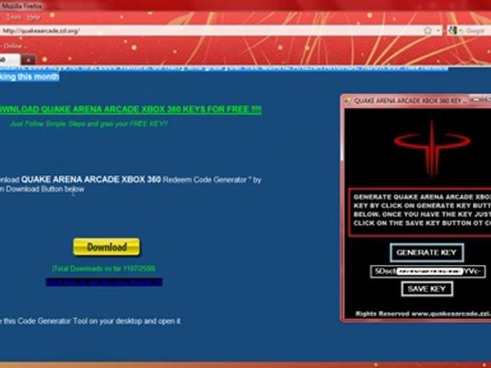 DOWNLOAD FREE QUAKE ARENA ARCADE XBOX360 SERIAL KEY GEN