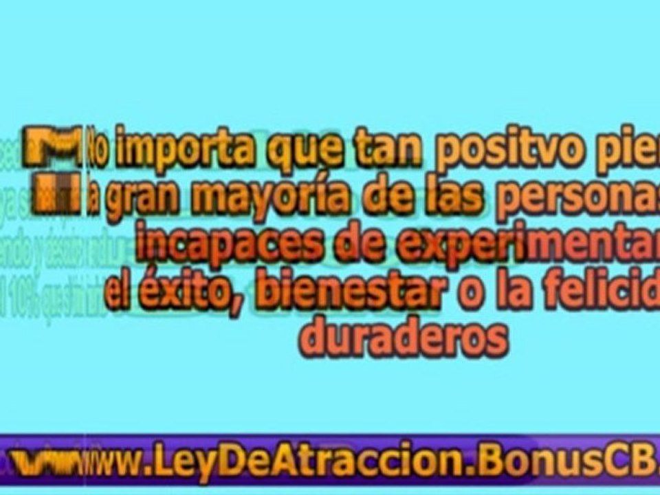 El Poder de la Atraccion - Ley de Atraccion Universal
