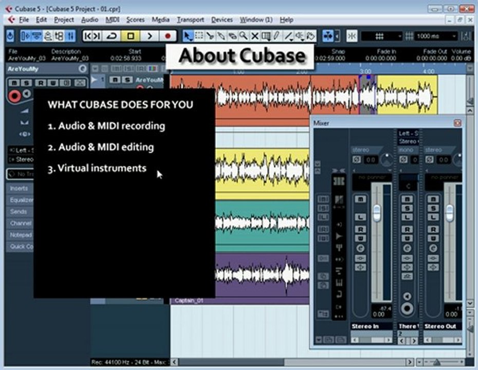 Cubase 5 tutorials: About Cubase