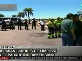 Preparan labores de limpieza en el Parque Indoamericano