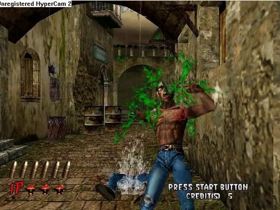 The house of the dead 2 en bullet time: c'est lent