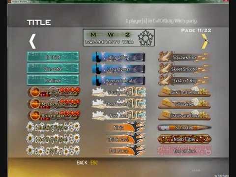 Modern Warfare 2 Titles and Emblems and Prestige Symbol ...