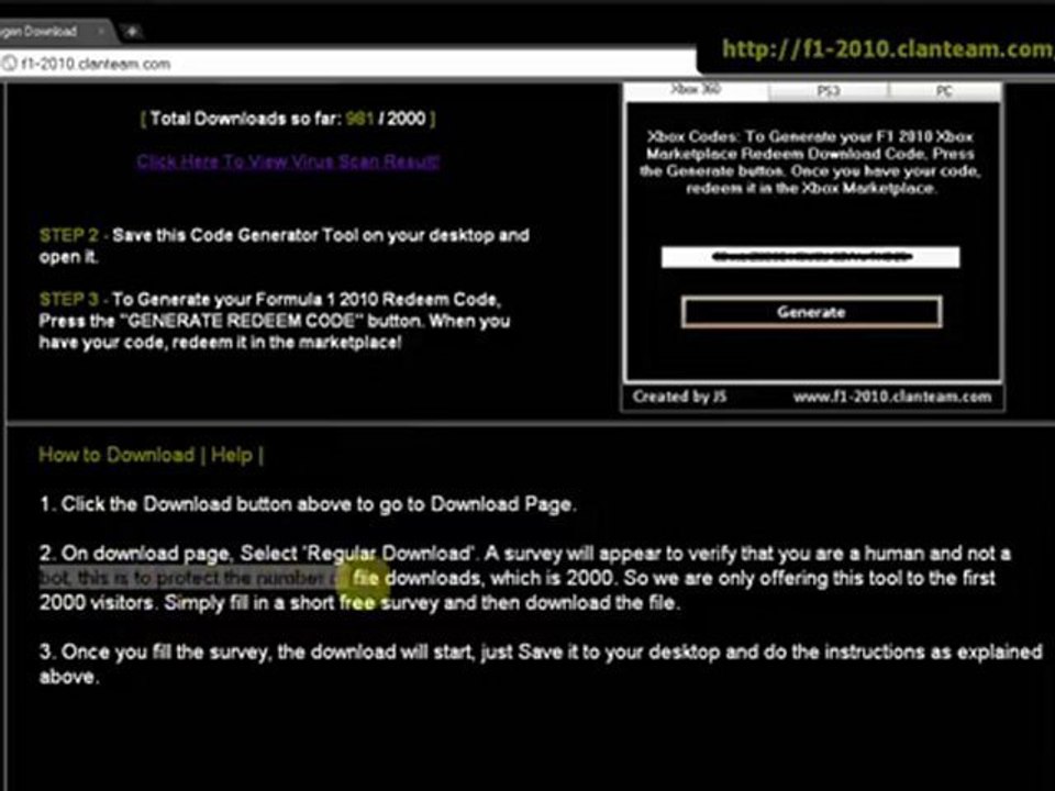 Downlad Latest 100% working F1 2010 Keygen + Crack
