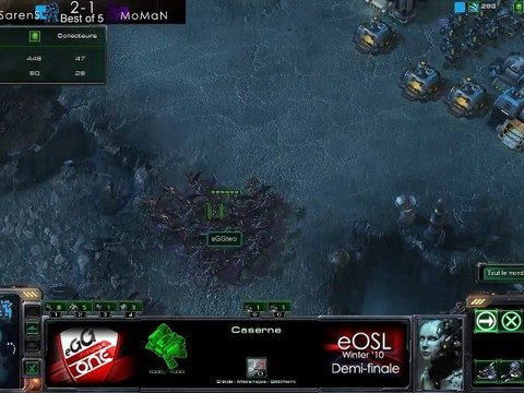 SarenS vs MoMaN 4/5 - Starcraft 2 - Demi eOSL Winter '10