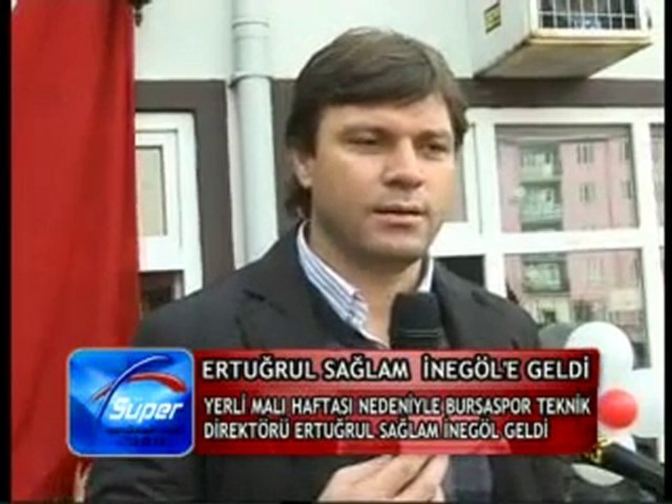 Bursaspor Teknik Direktörü Ertuğrul Sağlam İnegöl de