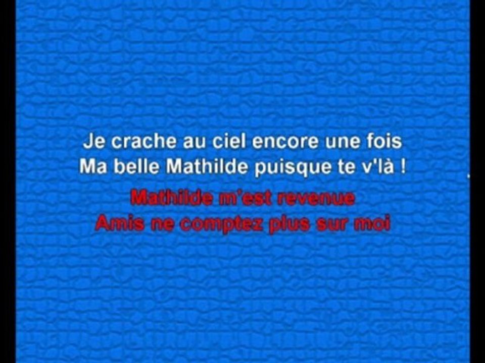 Karaoke  - Mathilde de J. Brel