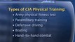 CIA Physical Training : What types of physical training do CIA officers receive?