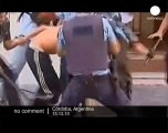 Students clash with Police in Argentina - no comment