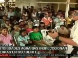 Autoridades agrarias inspeccionan tierras en occidente