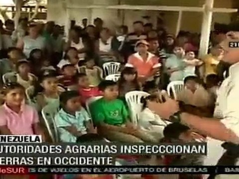 Autoridades agrarias inspeccionan tierras en occidente