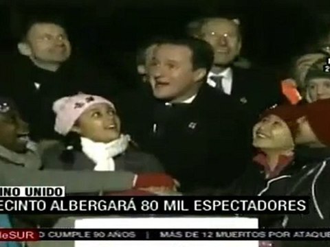 Encienden por primera vez luces del Estadio Olímpico de Londres