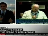 El Parlamento aprobó la Ley de Telecomunicaciones rechazada por la oposición de Venezuela