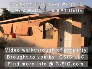 Video Walk Through of 529 North F ST, Lake Worth FL for ...