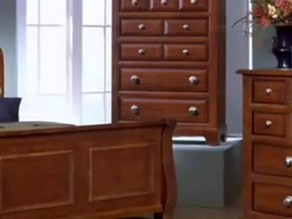 The Sunset Sleigh Bedroom Set