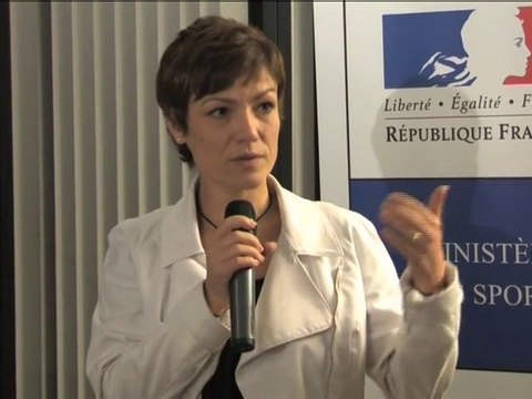 Chantal Jouanno reçoit les équipes de France d'Escrime