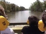 Swamp tour, zooming thru the canals, west of New Orleans