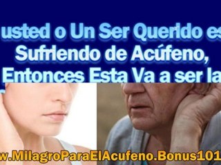 milagro para el acufeno - enfermedad de meniere