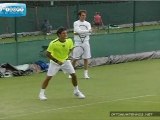Roger Federer Forehand Return in Slow Motion