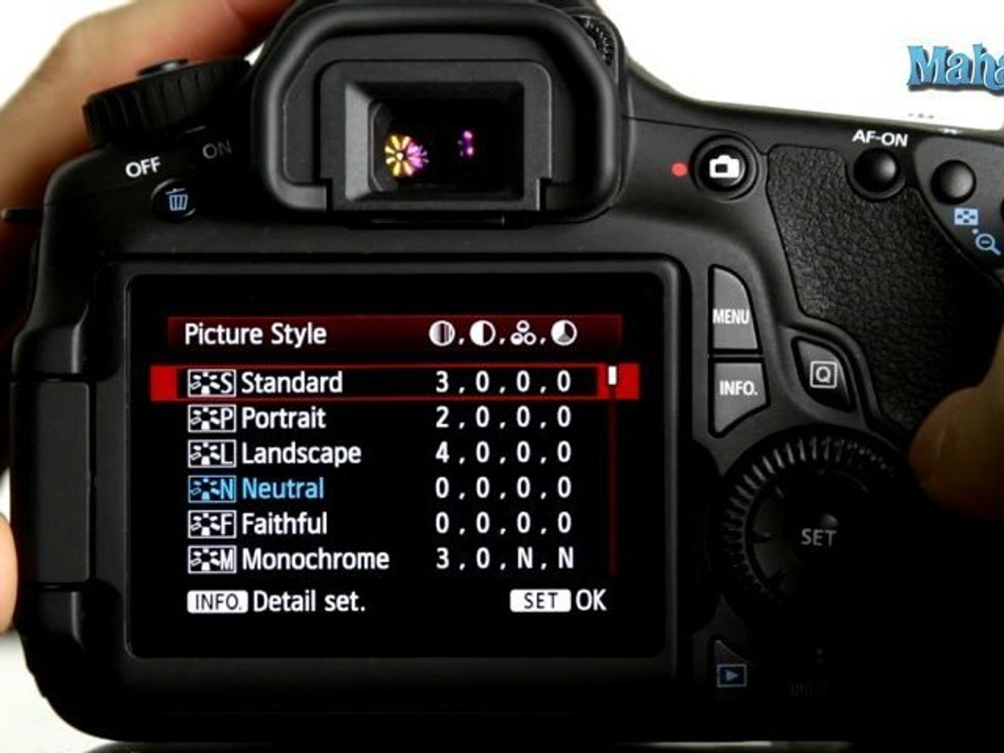 How to Use Preset Picture Styles on a Canon 60D - video Dailymotion