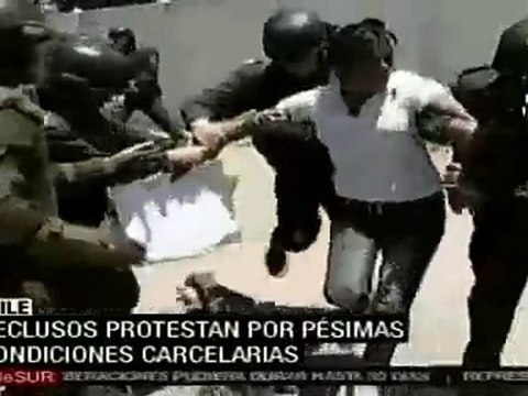 Reclusos protestan por pésimas condiciones carcelarias en Chile