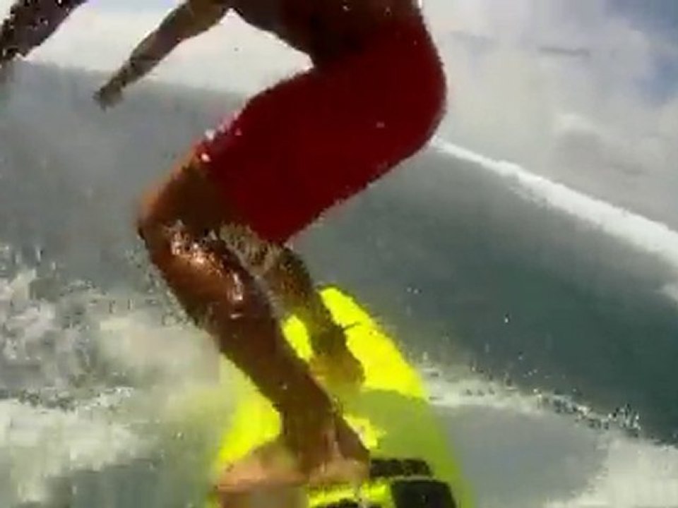 Head cam with Tavarua Barrels with Jon Roseman at Cloudbreak and Tavarua