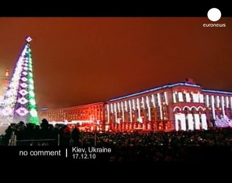Illumination de l'arbre de noël en Ukraine - no comment