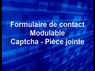 Formulaire de contact  Modulable - Captcha - Pièce jointe