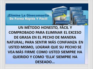 Elimine la Ginecomastia (1) Elimine los senos masculinos YA