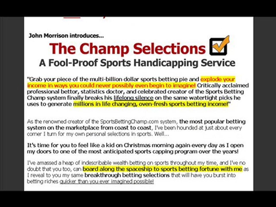 Betting Champ John Morrison’s Daily Sports Picks