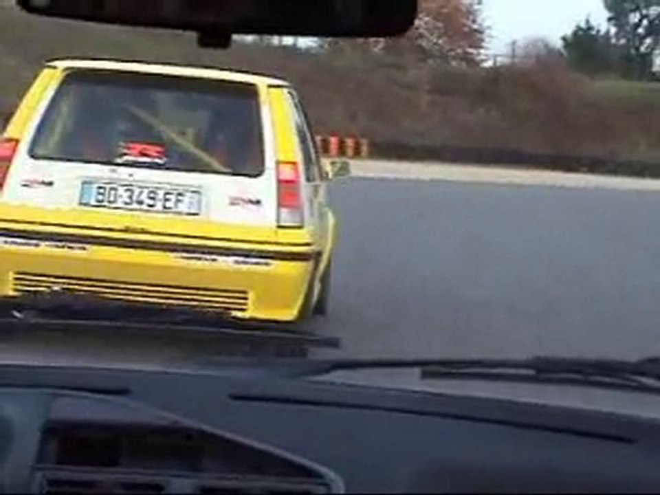 Circuit merignac dec 2010  205 Tintin GT Pats A