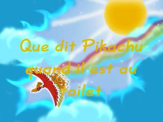 Pikachu aux toilettes